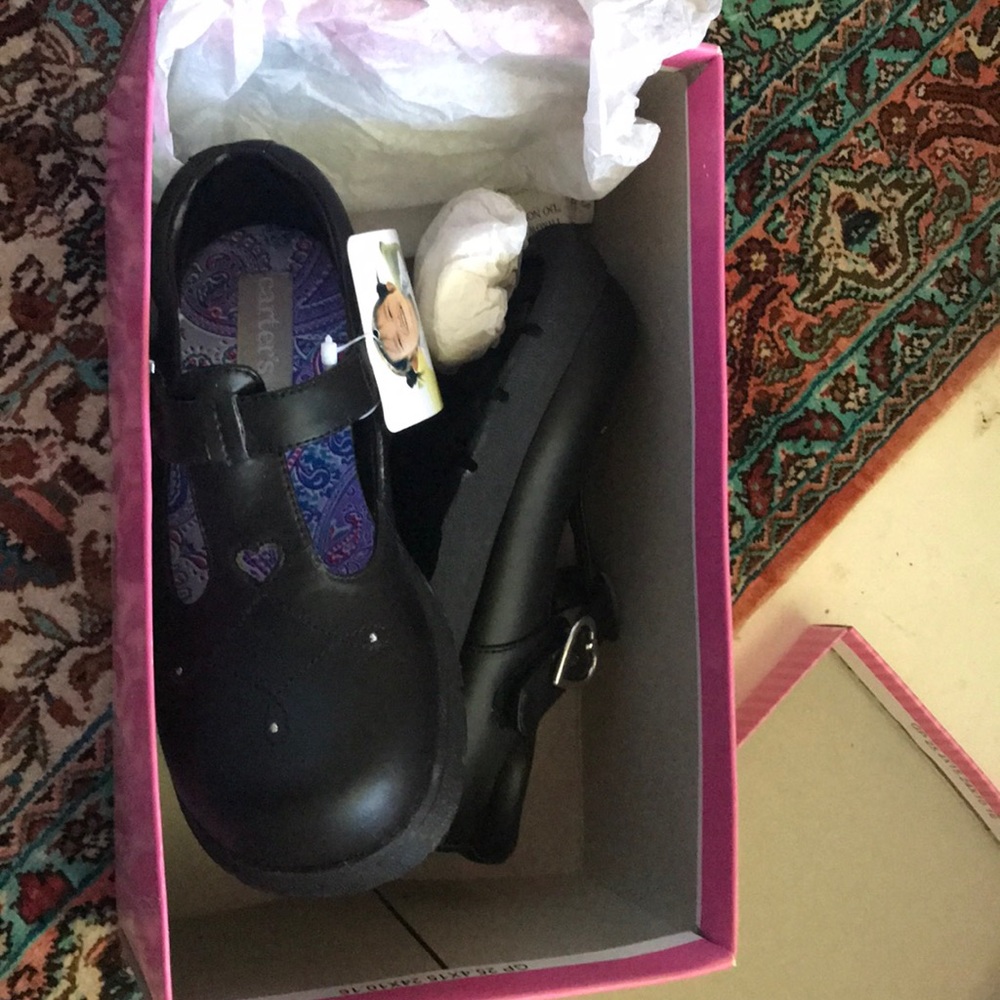 Carter’s baby shoes black